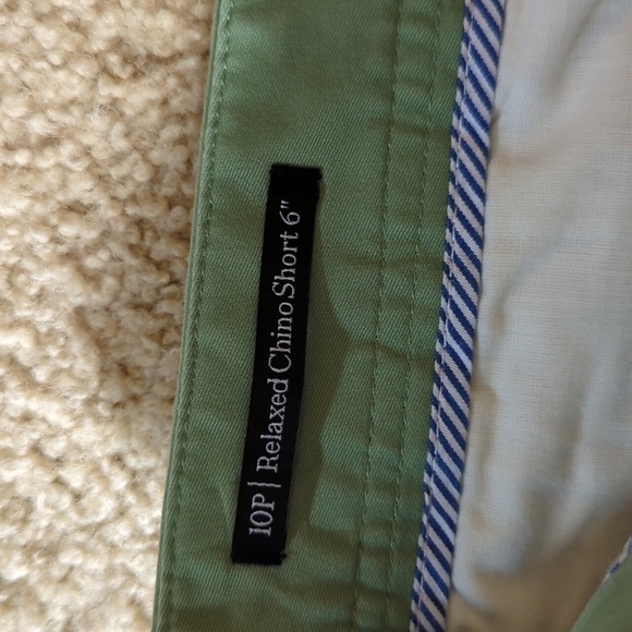 Talbots Green Relaxed Chino 6" Shorts Size 10 Petite - Picture 3 of 5